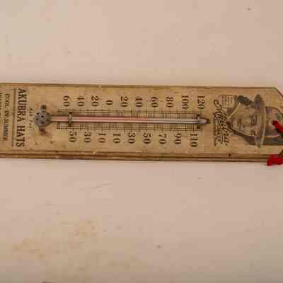 Thermometer advertising hats