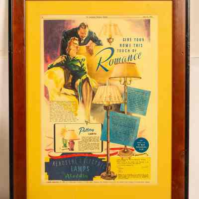 Framed poster