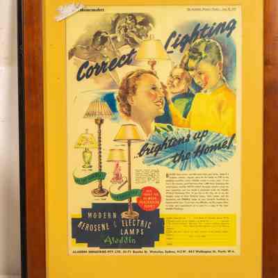 Framed poster