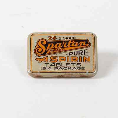 Spartan pure aspirin tablets