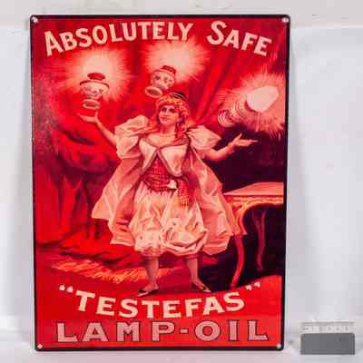 Lamp enamel Sign