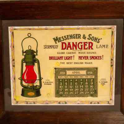 Framed poster