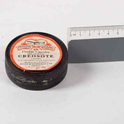 Tin Plough brand creosote