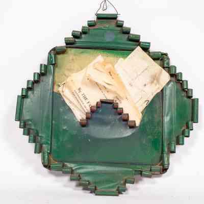 Kerosene tin bill holder