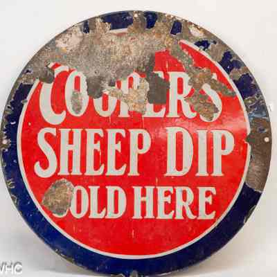 Enamel sign