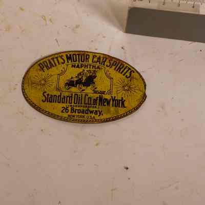 Oval advertising plate