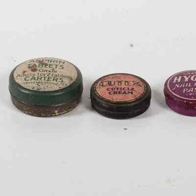 3 very small possible sample tins