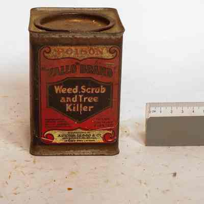 Herbicide tin