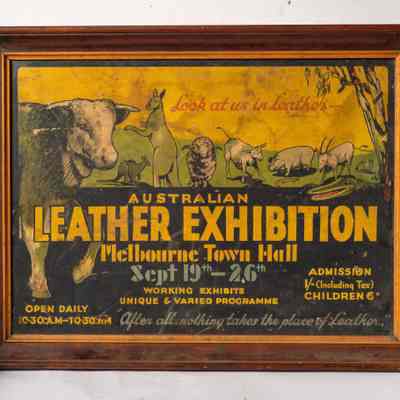 Leather expo sign