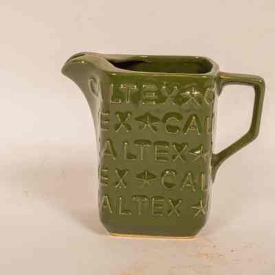 Ceramic advertising jug Caltex