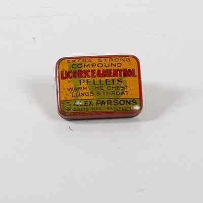 Tin Liquorice and Menthol Pellets