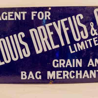 Enamel sign