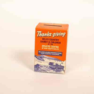 Cardboard donation box