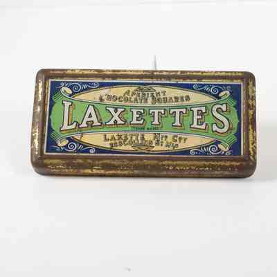 Large tin of 'Laxettes'
