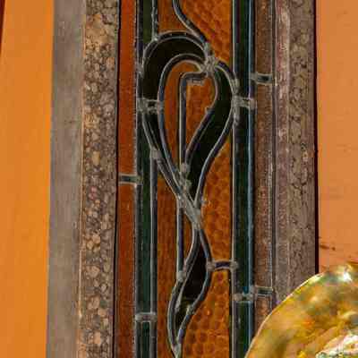 Stain glass window frame