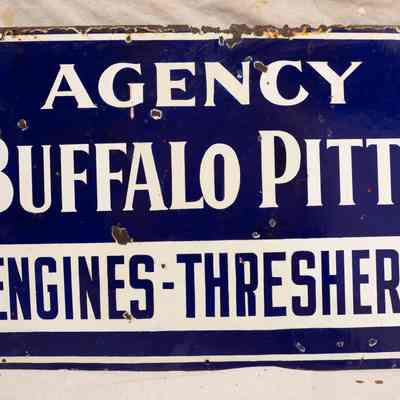 enamel sign