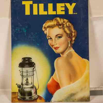 Tilley enamel Sign