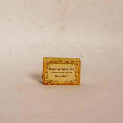 Matchbox Cover