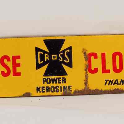 Enamel Sign