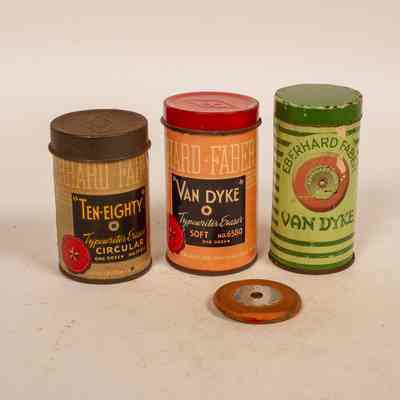 Typewriter Eraser tins