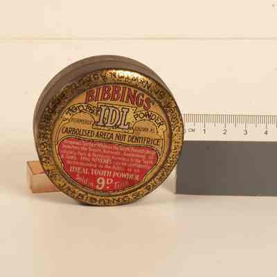 Tin of Bibbins Carbonized Nut Dentifrice