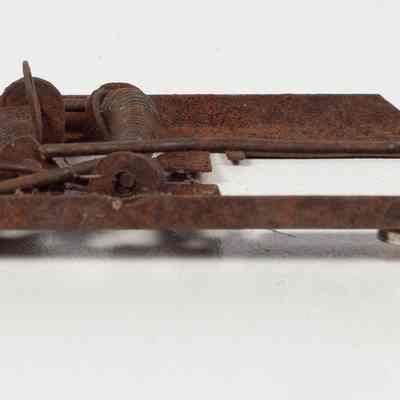 Pressed metal mouse trap