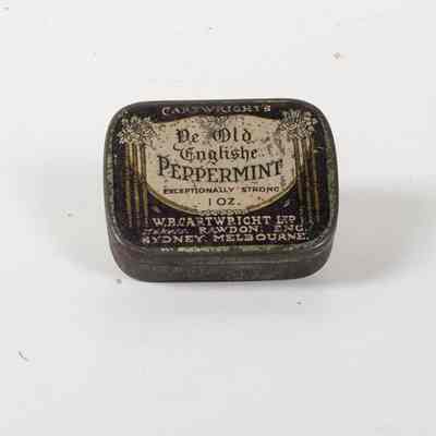 10 year old English Peppermint Tin