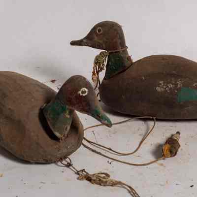Canvas decoy ducks