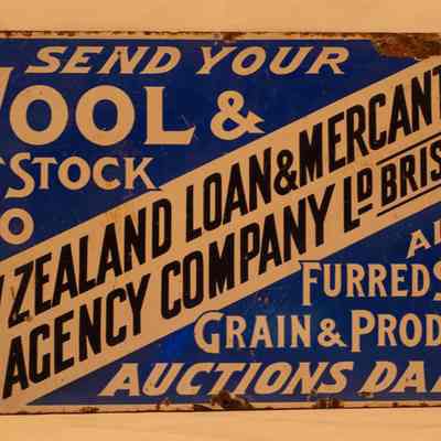 Enamel Sign