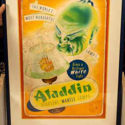 Framed poster