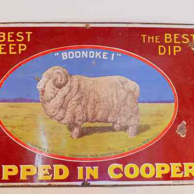 Enamel sign