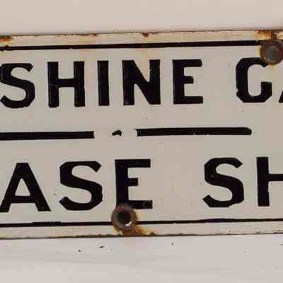 Enamel Sign