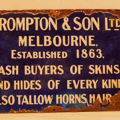 Enamel Sign