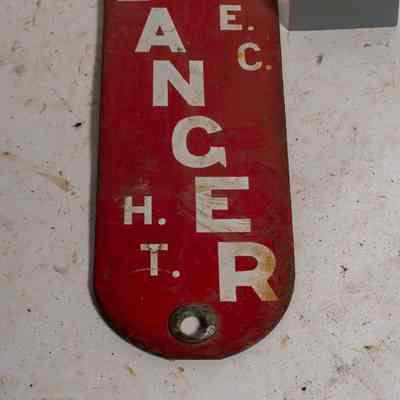 Enamel Sign