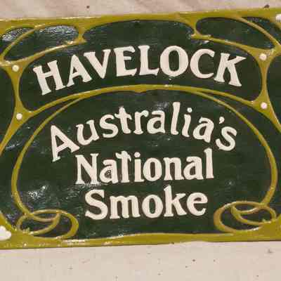 Tin sign-embossed
