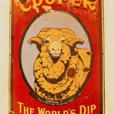 Enamel Sign