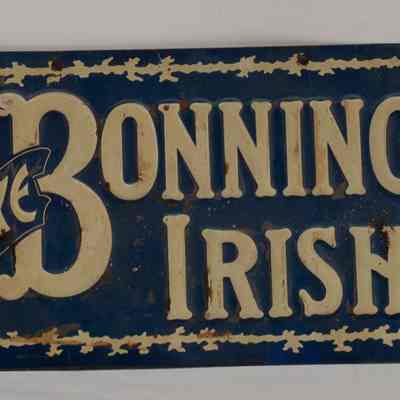 Tin sign