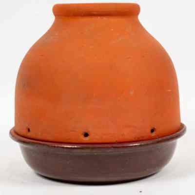 Terracotta Butter Cooler with Base