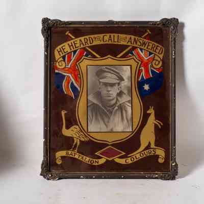 Framed serviceman