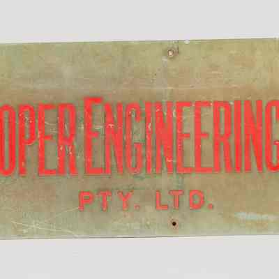 Brass sign
