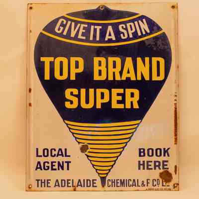 Enamel Sign