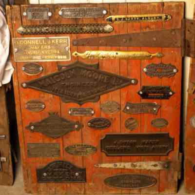 Various manufacturers plates