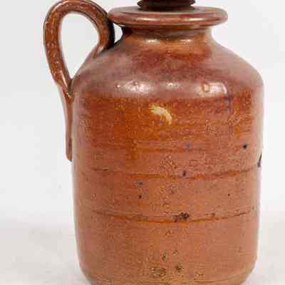 Small stoneware storage jar