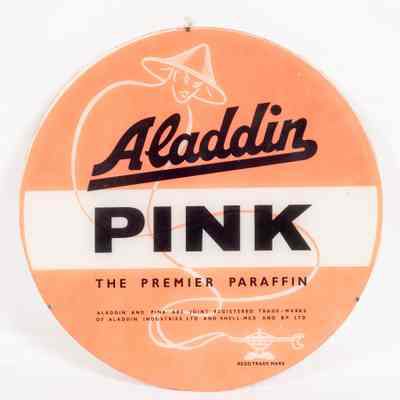 Aladdin Lamp sign / glass
