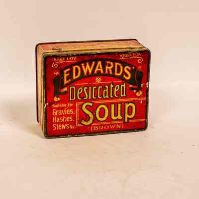 Tin of "Edward's Desiccated Soup"