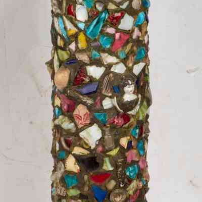 Mosaic walking stick stand
