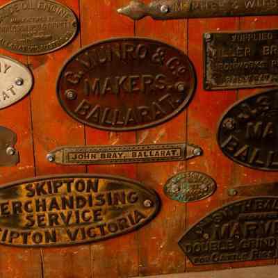Various manufacturers plates