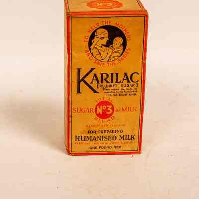Cardboard box of "Carolag Plunket Sugar"