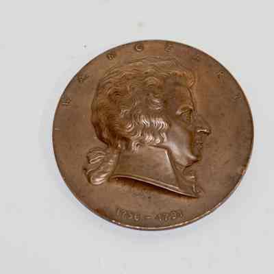 Mozart Head profile medallion