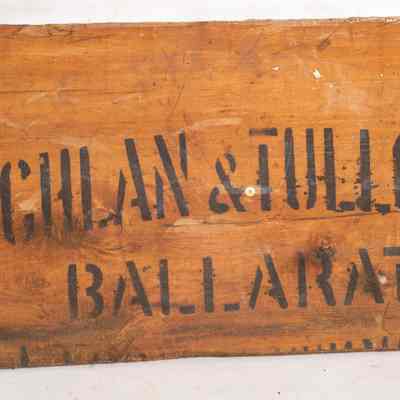 Wooden sign